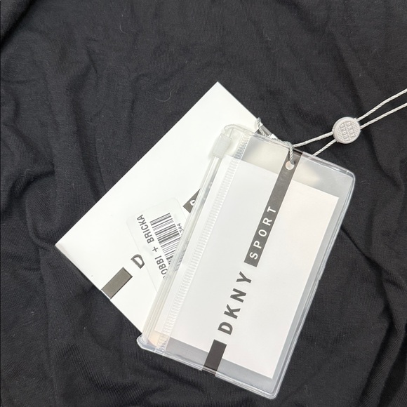 DKNY Sport Mock-Neck Black Cold Shoulder Bodysuit Size X-Large NWT - Picture 6 of 6